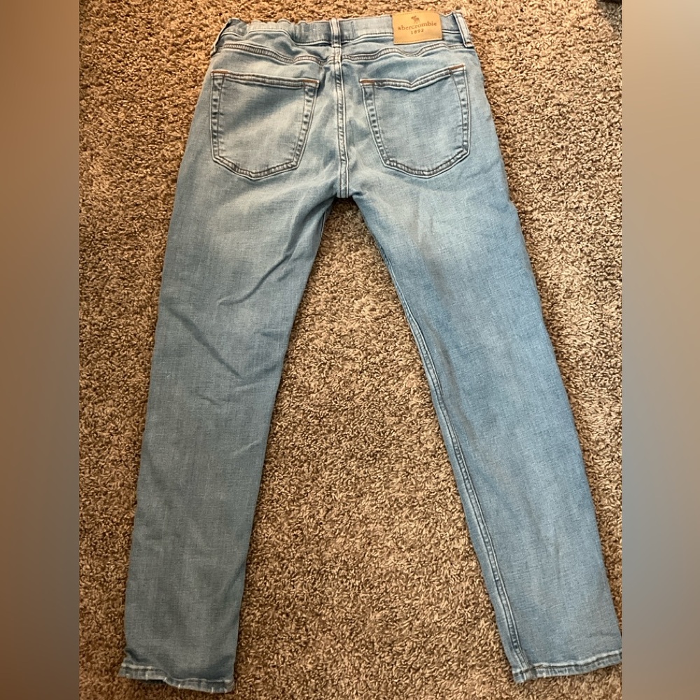Abercrombie Kids Super Skinny Distressed Jeans 13/14 - Picture 5 of 7